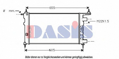 AKS DASIS 150790n -  Радиатор, охлаждение двигателя